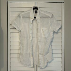 J. Crew Factory Men’s Small Linen Button-Down Shirt